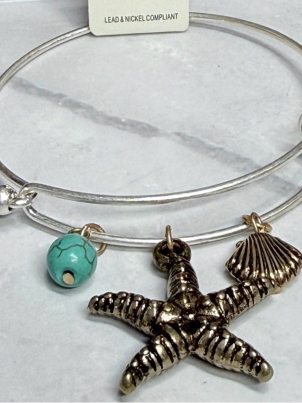 🚨3 for $15🚨 Silver Tone Starfish Charm Bracelet